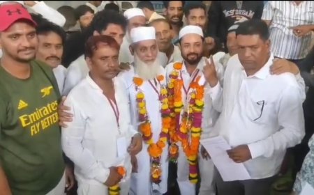 निवाली सुन्नत जमात चुनाव: वसीम जोया 119 वोटों से बने नए सदर, शांतिपूर्ण मतदान में 404 मतदाताओं ने किया मतदान