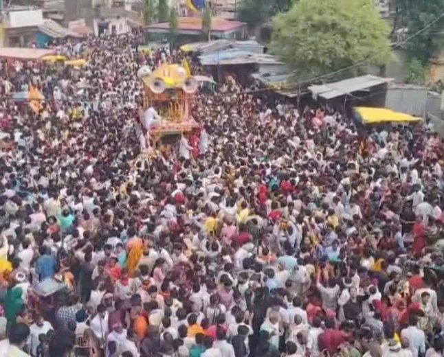 जय जगन्नाथ के उद्घोष से गूंजी ग्यारसपुर तहसील; ड्रोन और CCTV कैमरों की निगरानी में निकला भगवान का रथ