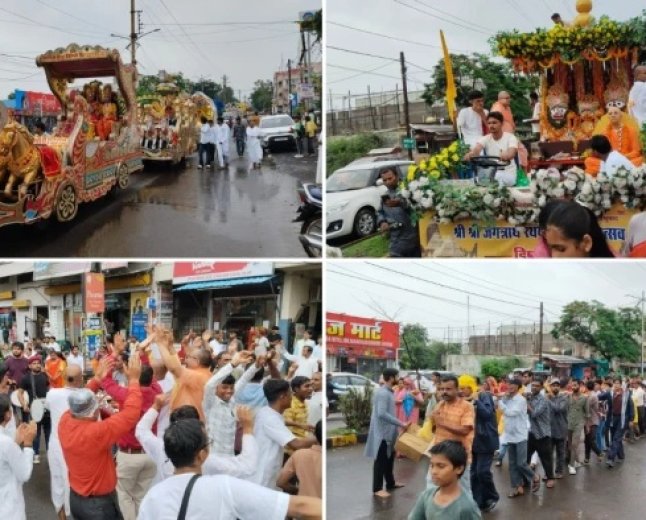 छप्पन भोग के बाद डिंडौरी में शुरू हुई भगवान जगन्नाथ की रथयात्रा, रूट और व्यवस्थाएं देखें