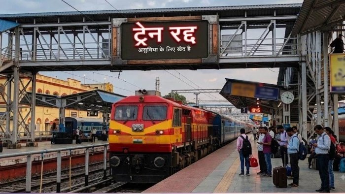 इंदौर और डॉ. अंबेडकर नगर से चलने वाली ट्रेनें रद्द, फरीदाबाद स्टेशन पर ब्लॉक के चलते लिया गया निर्णय