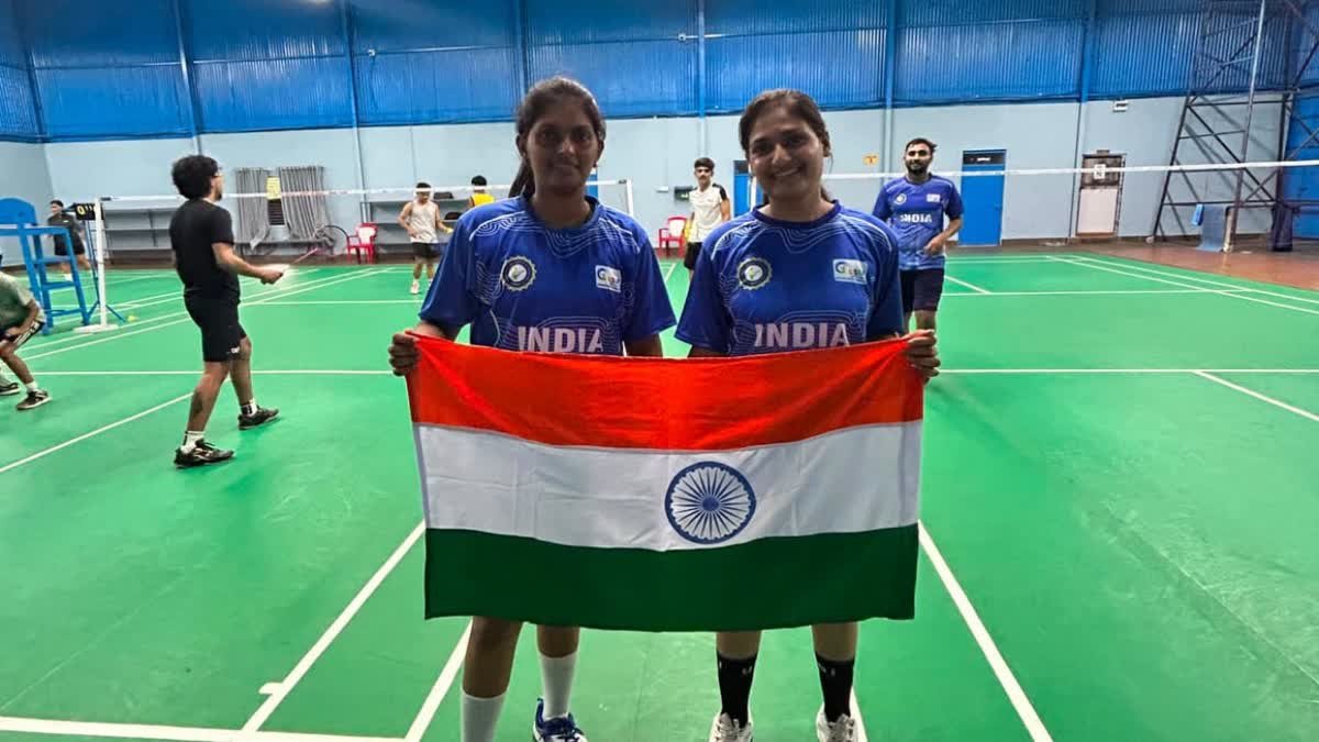 नेपाल में आयोजित अंतरराष्ट्रीय बैडमिंटन प्रतियोगिता में विधि शर्मा और उत्कर्षा पाल ने जीता गोल्ड मेडल