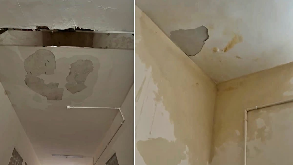 रिनोवेशन के बाद भी भर्तहरि हॉस्टल की खुली पोल, बारिश में कमरों में भरा पानी और सुरक्षा पर उठे सवाल