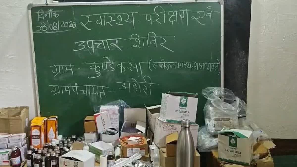 बैहर तहसील के गांवों में मलेरिया और टाइफाइड का प्रकोप, स्कूल को बनाया गया अस्पताल