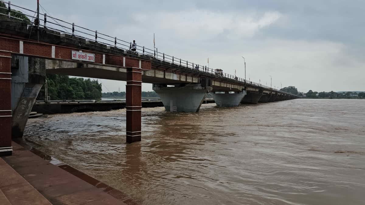 मंडला के माहिष्मती घाट पर बच्चों ने की नर्मदा सेवा, जलस्तर घटने के बाद हाथों से साफ की सीढ़ियां