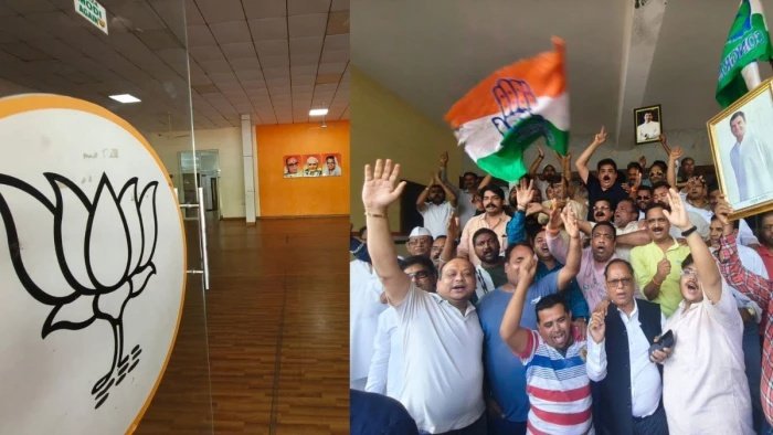 दतिया उपचुनाव की मतगणना में कांग्रेस प्रत्याशी घनश्याम सिंह आगे, बीजेपी कार्यालय में सन्नाटा