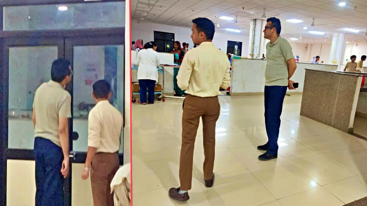 लोअर-टीशर्ट पहनकर मेडिकल कॉलेज पहुंचे रतलाम कलेक्टर, स्टाफ पहचान भी नहीं सका