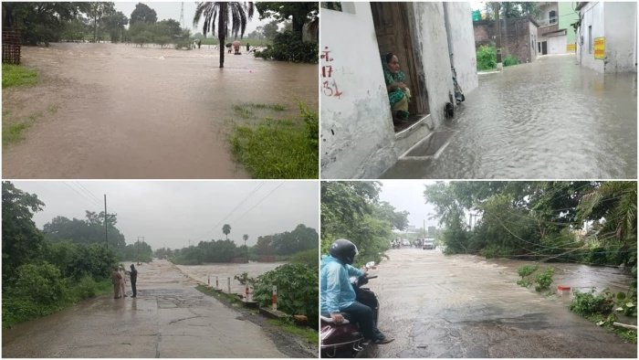 सीहोर में मूसलाधार बारिश से उफान पर नदी-नाले, श्यामपुर में सबसे ज्यादा 8 इंच से अधिक वर्षा