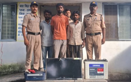 शहडोल में बार-बार बिजली गुल होने से परेशान होकर चोरों ने चुराया इनवर्टर और बैटरी, तीन आरोपी गिरफ्तार
