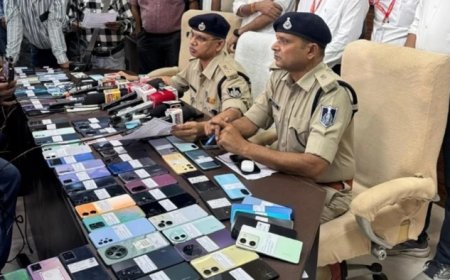 सीईआईआर पोर्टल की मदद से दूसरे राज्यों से बरामद किए गए चोरी और गुम फोन, 11 आईफोन भी शामिल