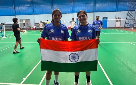 नेपाल में आयोजित अंतरराष्ट्रीय बैडमिंटन प्रतियोगिता में विधि शर्मा और उत्कर्षा पाल ने जीता गोल्ड मेडल