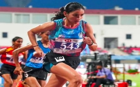 भोपाल की एथलीट पूजा ओला ने रचा इतिहास, भुवनेश्वर में 1500 मीटर रेस जीतकर जीता गोल्ड मेडल