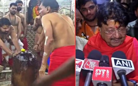बारिश और सूखे के संकट को लेकर मंत्री कैलाश विजयवर्गीय ने महाकाल के दरबार में लगाई अर्जी