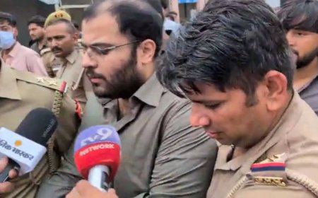 झांसी पहुंचे अतीक के बेटे अजहम की भावुक अपील- 'जेल में बंद भाइयों को मिट्टी में आने दिया जाए'