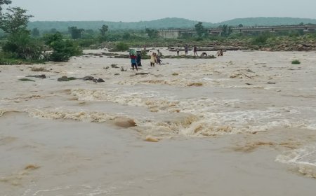 सिंध नदी पार करने को मजबूर गोरा गांव के ग्रामीण, कमर तक पानी में उतरकर जान जोखिम में डालने को विवश लोग
