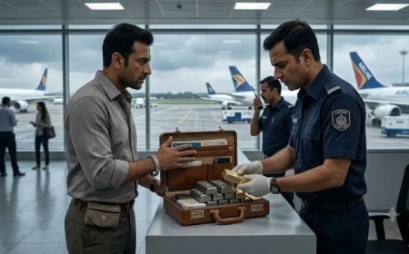 अबूधाबी-इंदौर फ्लाइट से 1.28 करोड़ के सोने की तस्करी का पर्दाफाश, सराफा कारोबारी समेत 5 गिरफ्तार