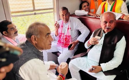 ग्वालियर-श्योपुर ब्रॉड गेज परियोजना के तहत वीरपुर तक पहुंची मेमू ट्रेन, लोगों में खुशी की लहर
