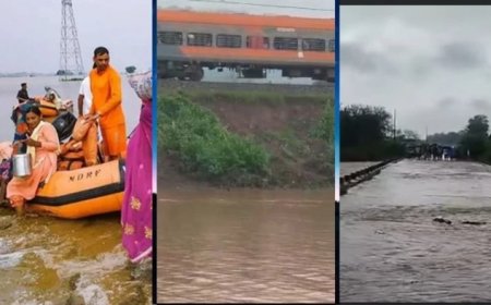 मूसलाधार बारिश से मुंबई-हावड़ा रेल मार्ग प्रभावित, कई ट्रेनें रुकीं; 10 घंटे तक फंसे रहे 5 हजार लोग