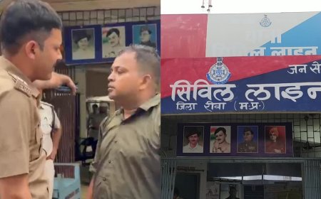 एनडीपीएस मामले को लेकर थाने के बाहर धरने पर बैठे थे बीजेपी नेता, टीआई पर भड़कने का आरोप