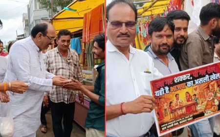 महंगाई के खिलाफ छिंदवाड़ा में कांग्रेस का प्रदर्शन, महंगे दामों से परेशान होकर विधायक ने बांटी शक्कर की पुड़िया