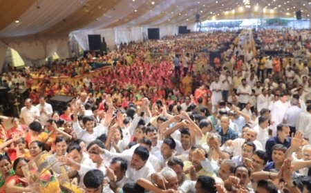 मानभद्र भक्ति महोत्सव में उमड़ी 10 हजार से अधिक भक्तों की भीड़, आचार्य कुमुदनंद का मिला सान्निध्य