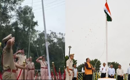 भोपाल में हर्षोल्लास के साथ मनाया गया 80वां स्वतंत्रता दिवस, सरकारी कार्यालयों में फहराया गया तिरंगा