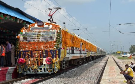 श्योपुर में बड़ी रेल का वर्षों पुराना सपना साकार, वीरपुर तक पहुंची मेमू ट्रेन