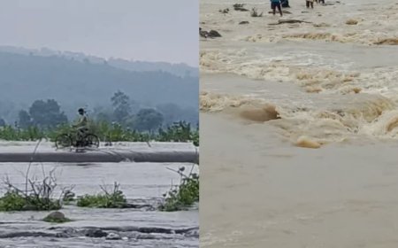 रील के चक्कर में जान जोखिम में डाल रहा युवक, उमरार डैम के बेस्टवेयर पर चलाई साइकिल