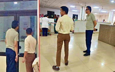 लोअर-टीशर्ट पहनकर मेडिकल कॉलेज पहुंचे रतलाम कलेक्टर, स्टाफ पहचान भी नहीं सका