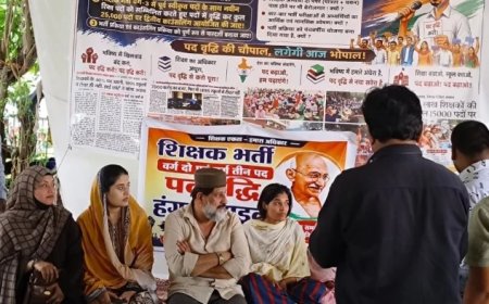 वर्ग-1, वर्ग-2 और वर्ग-3 के उम्मीदवारों की पदवृद्धि और दूसरी काउंसलिंग की मांग, भूख हड़ताल पर बैठे अभ्यर्थी