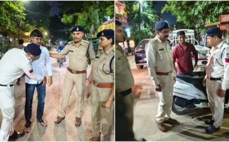 अपराधियों पर शिकंजा कसने के लिए इंदौर पुलिस की रातभर छापेमारी, 500 से अधिक पर वैधानिक कार्रवाई