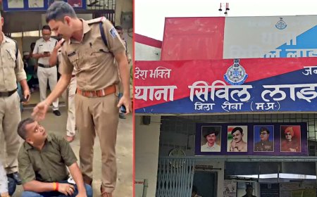 रीवा में टीआई और बीजेपी नेता के बीच तीखी झड़प, थाने के बाहर धरने पर बैठे थे बंशी लाल साहू