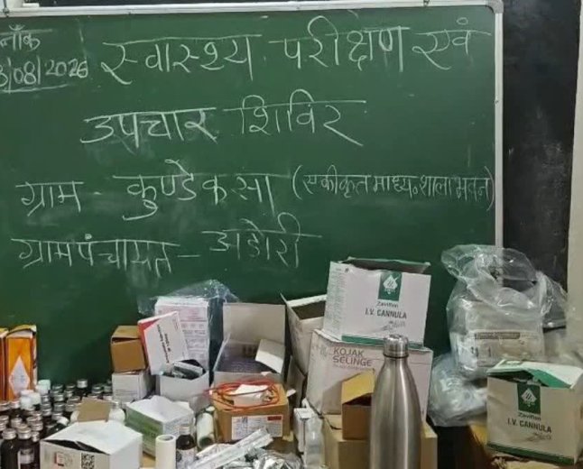 बैहर तहसील के गांवों में मलेरिया और टाइफाइड का प्रकोप, स्कूल को बनाया गया अस्पताल