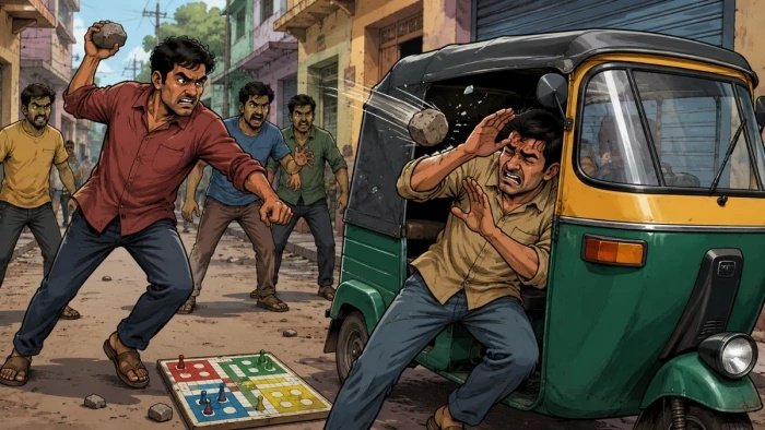 भोपाल के 80 फीट रोड पर ऑटो और बाइक की टक्कर के बाद खूनी संघर्ष, सड़क पर जमकर हुई मारपीट