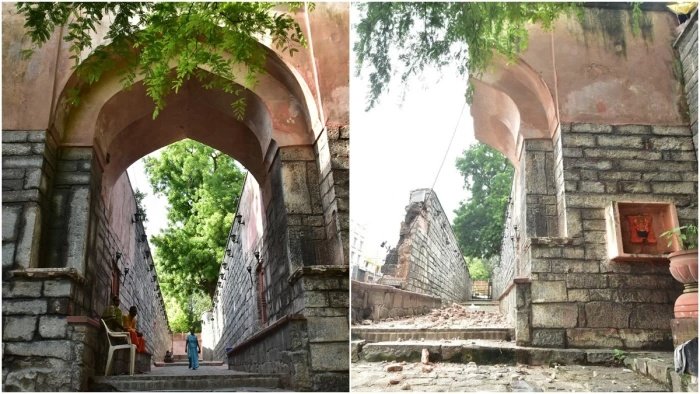 उज्जैन में 14वीं शताब्दी का ऐतिहासिक महाकाल द्वार जमींदोज, 2 करोड़ खर्च के बाद भी गिरा प्राचीन ढांचा