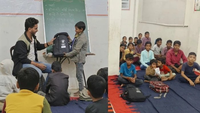 देश सेवा के बाद अब जरूरतमंद बच्चों का भविष्य संवार रहे भिंड के शिवम, सरकारी नौकरी छोड़ शुरू की मुहिम