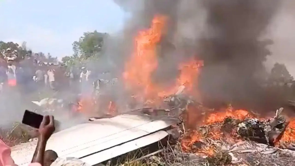 कांगो में भीषण विमान हादसा, सेना के दो सीनियर जनरल समेत 14 लोगों की मौत
