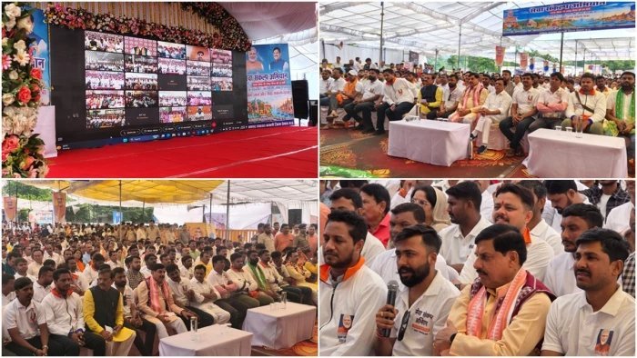 वडनगर से वाराणसी यात्रा का पुंजापुरा पड़ाव; सीएम मोहन यादव की मौजूदगी में पीएम मोदी ने किया संवाद