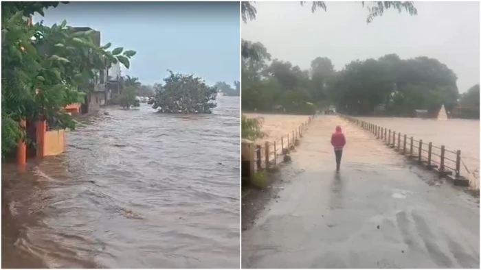 डिंडौरी में मूसलाधार बारिश से हाहाकार, नर्मदा उफान पर; जबलपुर-अमरकंटक मार्ग बंद