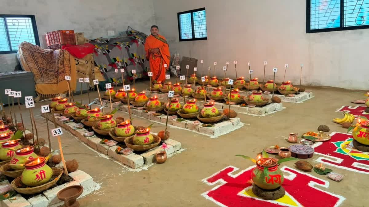 नवरात्रि नहीं अब गणेशोत्सव में जले मनोकामना कलश; छिंदवाड़ा के बिछुआ में स्थापित हुए 41 अखंड दीप