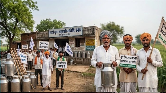 21 सितंबर को मांगलिया सांची दुग्ध संघ के बाहर बड़ा प्रदर्शन; भैंस के दूध का ₹70 लीटर मांगने पर अड़े किसान