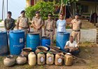 सेगांव में टपरी की आड़ में चल रहा था शराब का काला कारोबार; पुलिस ने 400 लीटर लहान किया नष्ट