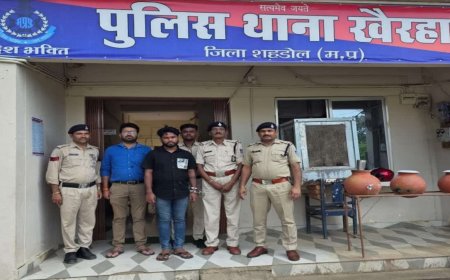 शहडोल पुलिस का 'फिल्मी प्लान'; सिविल ड्रेस में रहकर 3 दिन किया इंतजार, फिर धर दबोचे फरार शातिर