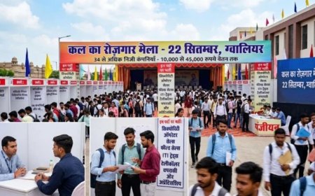 22 सितंबर को रेडीमेड गारमेंट पार्क में विशाल रोजगार मेला; स्वरोजगार व अप्रेंटिसशिप का अवसर