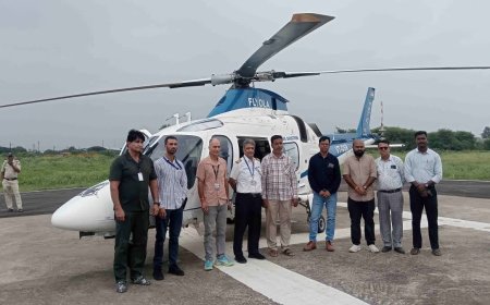 मौसम खराब होने के बाद बुरहानपुर पहुंची एयर एम्बुलेंस, अस्पताल पहुंचने से पहले महिला की मौत