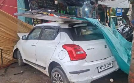जबलपुर में मेडिकल कॉलेज के पास भीषण हादसा; सड़क किनारे सो रहे 3 लोगों पर चढ़ी कार, एडवोकेट की मौत