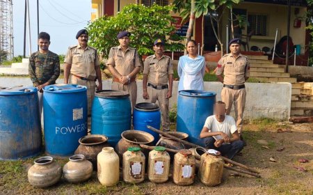 सेगांव में टपरी की आड़ में चल रहा था शराब का काला कारोबार; पुलिस ने 400 लीटर लहान किया नष्ट