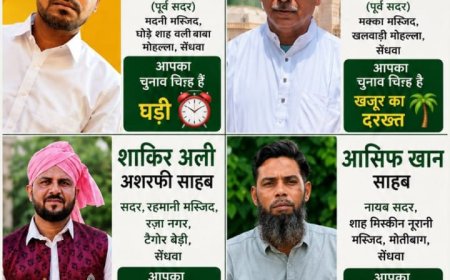 सेंधवा में कल होगा आम मुस्लिम जमात के सदर पद के लिए मतदान, मैदान में हैं पांच उम्मीदवार