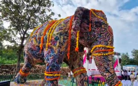 पन्ना की 'दादी मां' हथिनी वत्सला की प्रतिमा का अनावरण, विधानसभा अध्यक्ष ने दी श्रद्धांजलि