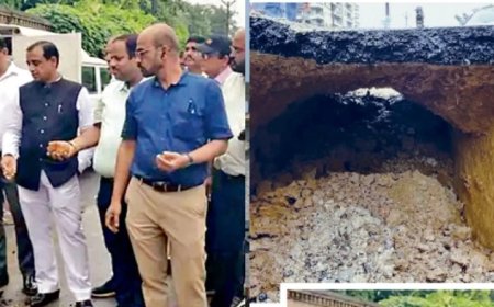 बोरी से जोड़े पाइप, मलबे से बनाई सड़क; ग्वालियर चेतकपुरी रोड निर्माण एजेंसी का रिकॉर्ड सीज करने के निर्देश