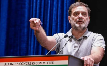 राहुल गांधी के इंदौर कार्यक्रम पर 10 लाख की फीस पर बवाल; जीतू पटवारी ने RSS पर उठाए सवाल